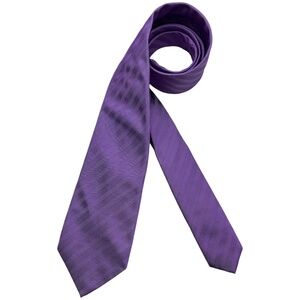 MASSIMO DUTTI SEVENFOLD Purple Silk LUXURY Tie ITALY